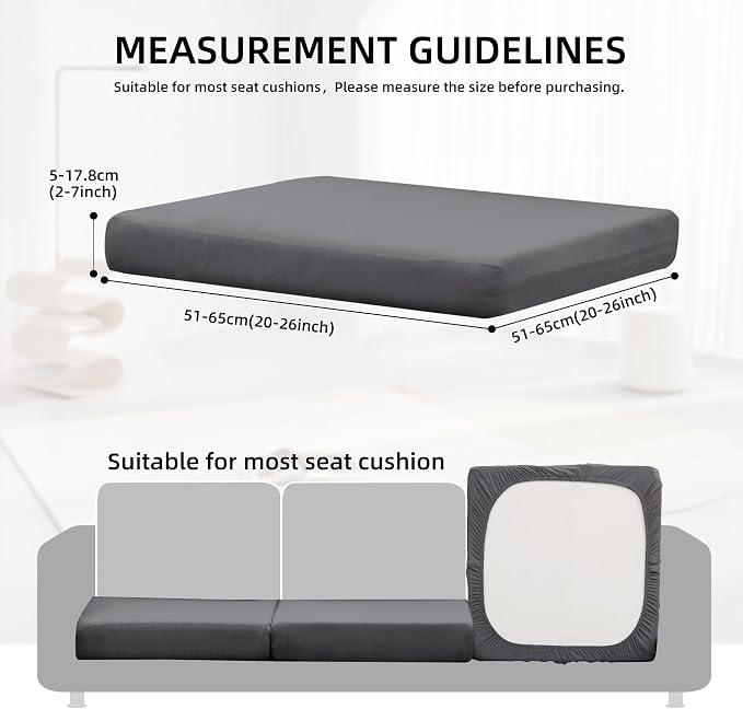 14Pcs Outdoor Cushion Covers, Patio Cushion Covers, Stretch Elastic Slipcovers - Image 2