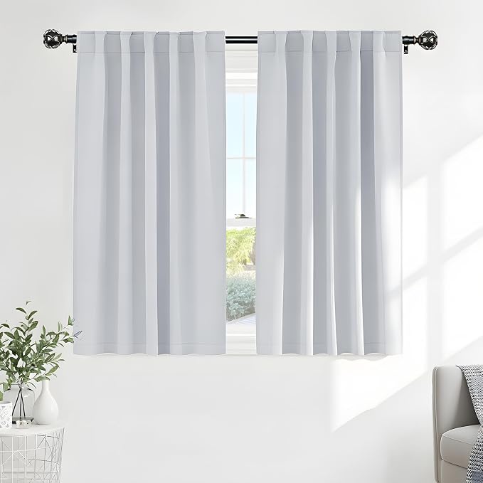 PONY DANCE White Curtains 45 Inches Long by PONYDANCE