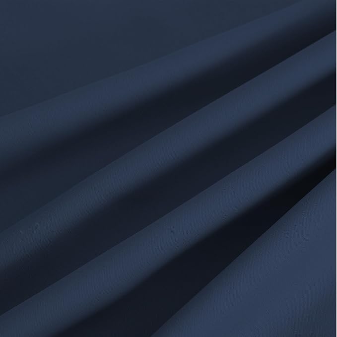 NICETOWN Room Darkening Draperies Curtains Panels, 2 Panels Navy Blue W52 x L90 - Image 8