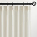 Topfinel 120 Inch Curtains 2 Panels Set, Two Packs Pinch Pleat Back Tab Linen by Topfinel