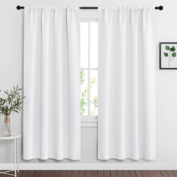 RYB HOME Curtains for Bedroom Living Room 72 inches Long, Thermal Insulated by RYBHOME
