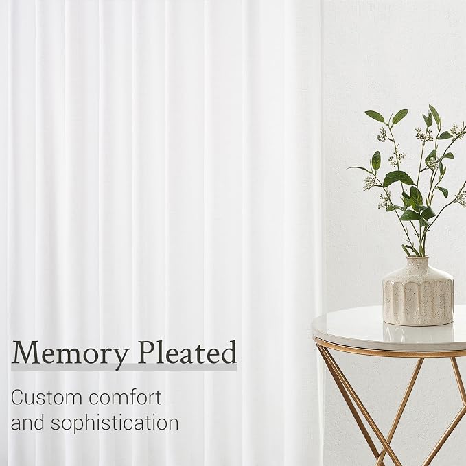 Topfinel Pinch Pleated 92 Inch Curtains 2 Panels - Image 5