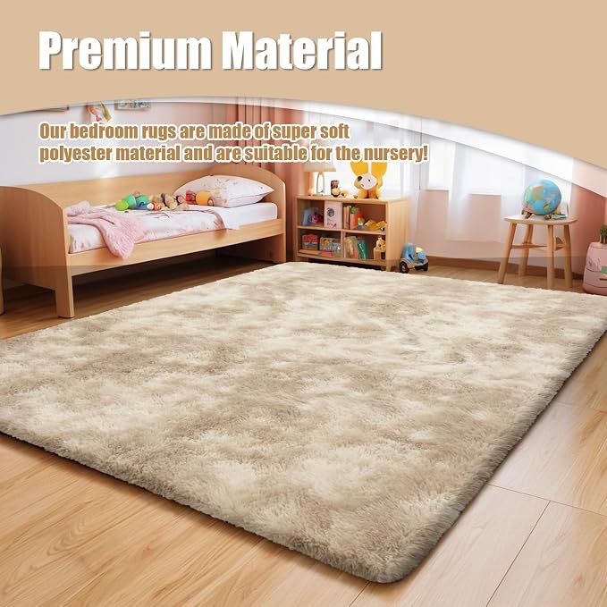 Ultra Soft Fluffy Area Rugs for Bedroom Living Room 10x14, Nursery Rug - Image 7