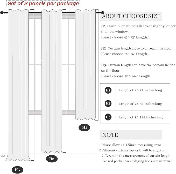 Burlap Color Curtains 84 Inch Length - Image 9