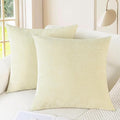 CaliTime Decorative Couch Throw Pillow Covers 26 X 26 Inches Beige | Pack of 2 by CaliTime