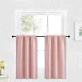 RYB HOME Blackout French Door Window Curtain Covering, Rod Pocket Thermal by RYBHOME