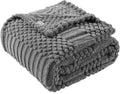 Grey Throw Blanket by LUSSENAHOME