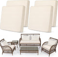 Newwiee Set of 4 Stretch Patio Cushion Covers Sofa Couch Seat Chair Slipcovers by Newwiee