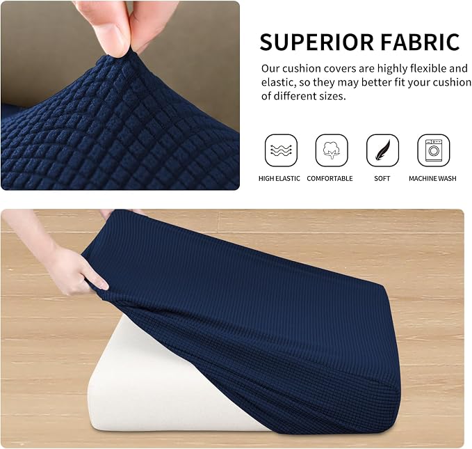 Easy-Going Stretch Individual Couch Cushion Cover Sofa Seat Furniture Protector - Image 6