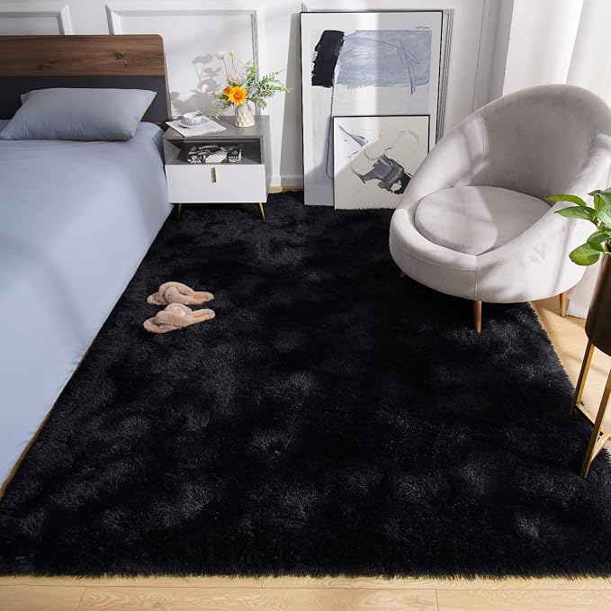 Amearea Premium Soft Fluffy Rug Modern Shag Carpet, 5.3x7.5 Feet, Fuzzy Plush - Image 4