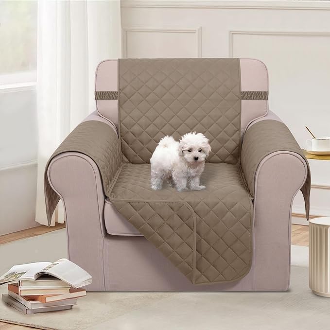 U-NICE HOME Reversible Oversized Chair Covers Quilted Water Repellent Pet - Image 2