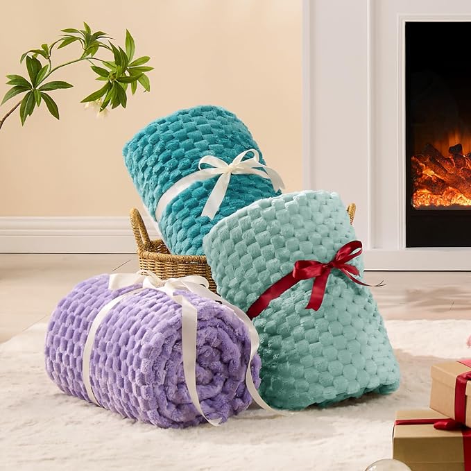 BEDELITE Lavender Twin Blanket for Couch, Soft Cozy Gifts for Women, 60*80 | 3D - Image 5