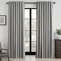 Topfinel 92 Inch Linen 100% Blackout Curtains 2 Panels by Topfinel