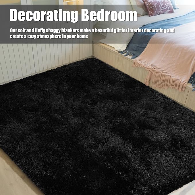 8x10 Fluffy Area Rugs for Living Room, Shag Area Rug for Bedroom - Image 6