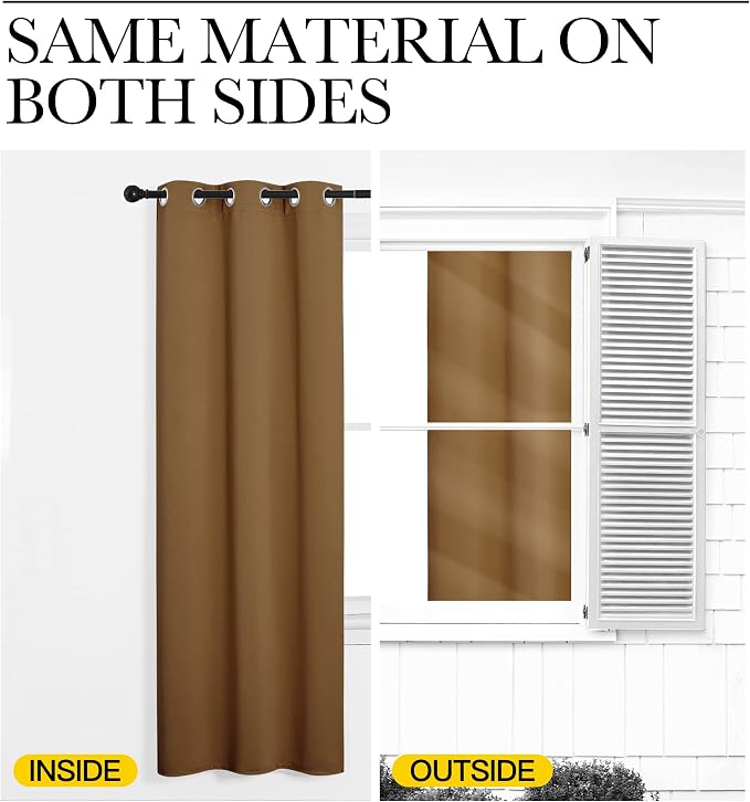 NICETOWN Sleek Blackout Curtains 96 inches Length - Image 6