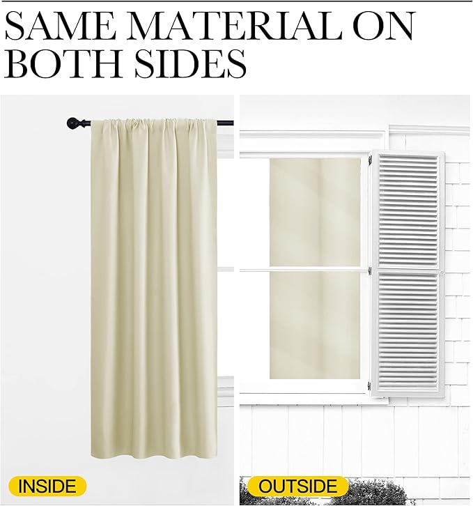 NICETOWN Blackout Curtains for Living Curtains, Room Darkening Window Curtain - Image 7