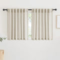 RYB HOME Sheer Linen Curtains, Small Light & Privacy Semi Translucent Curtains by RYBHOME