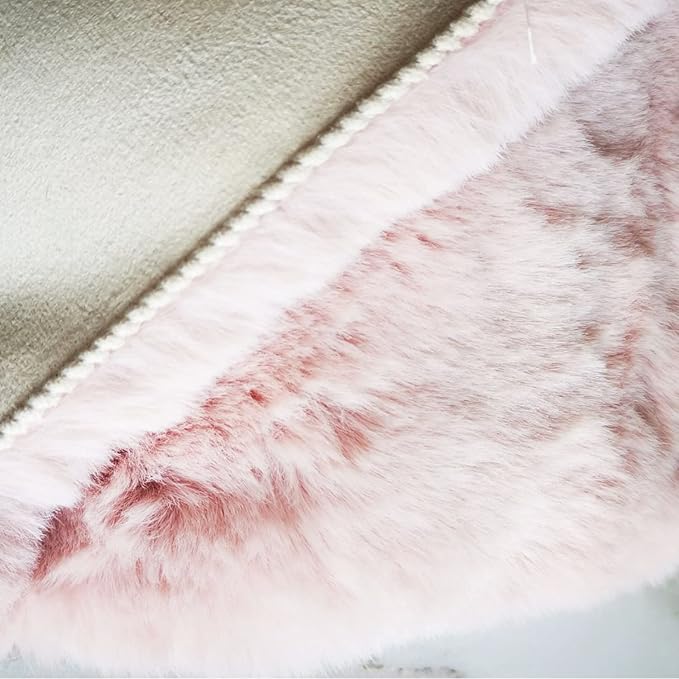 Ghouse Ultra Soft Faux Rabbit Fur Rug 2x3, Machine Washable Area Rugs - Image 7