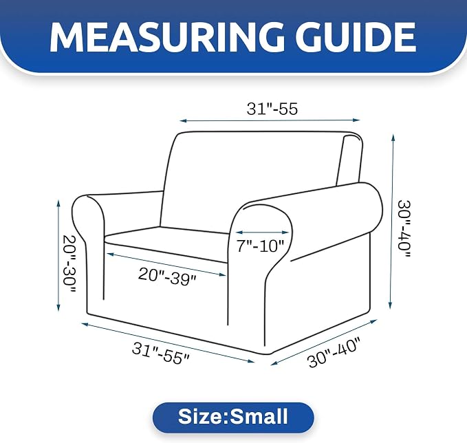Stretch Chair Sofa Slipcover, Single Couch Cover, Pet Friendly Furniture - Image 6
