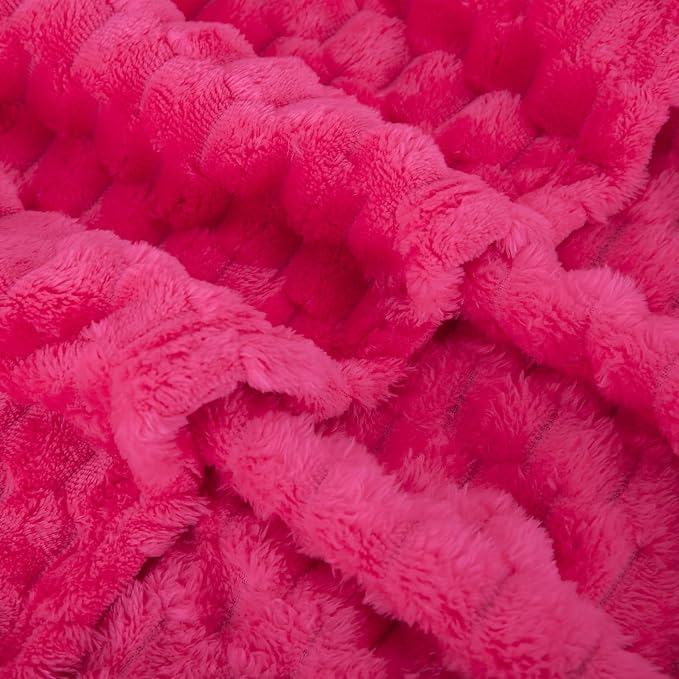 Puncuntex Hot Pink Throw Blanket 50"×60" inches Gifts - Image 7