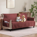 Soft Quilted Couch Cover with Pockets by Pamhaven
