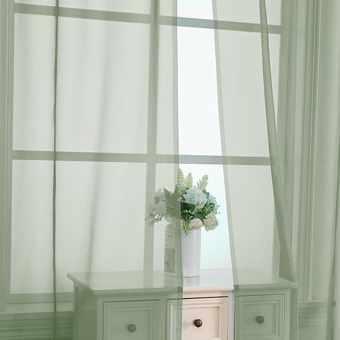 OVZME Bedroom Curtains 2 Panel Sets 84" Inch Length - Image 5