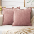 MIULEE Decorative Couch Throw Pillow Covers 20x20 Inch Blush Pink 2 Pack | by MIULEE