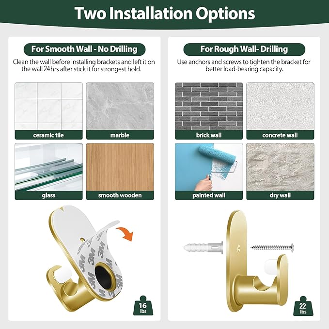 KAMANINA 2 Pack Curtain Rods No Drilling - Image 3