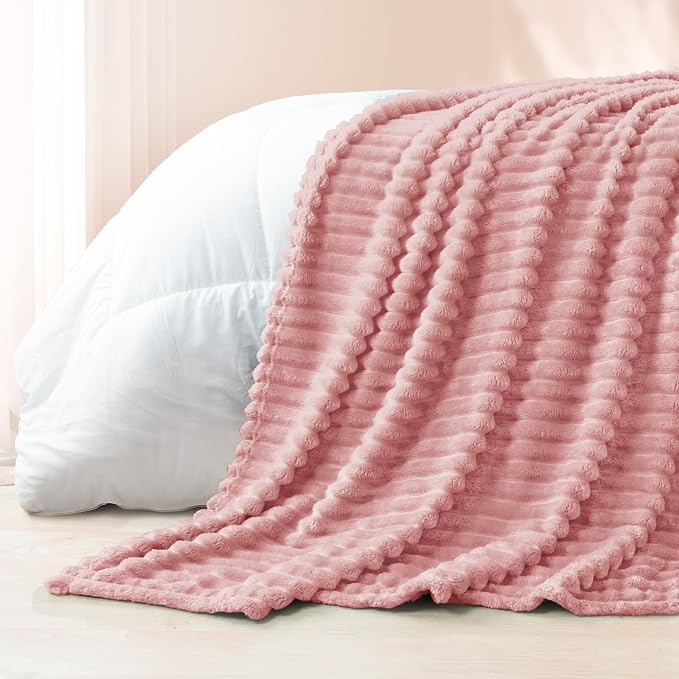 Exclusivo Mezcla Striped King Size Fleece Blanket - Image 6
