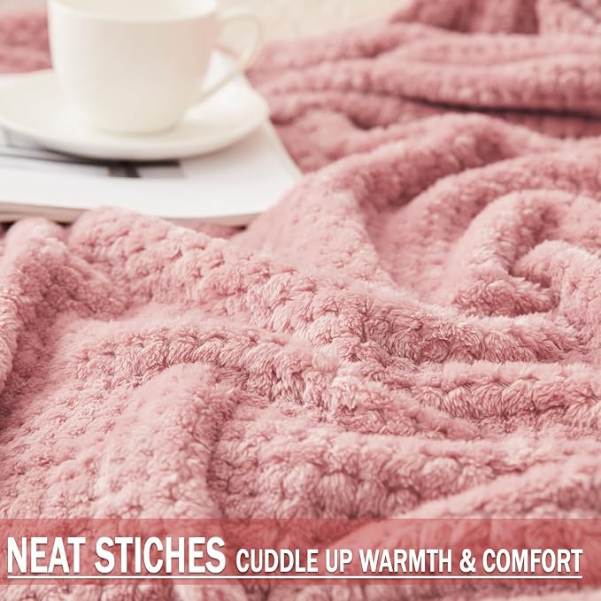 Exclusivo Mezcla Fleece Bed Blanket Twin Size, Super Soft and Warm Blankets - Image 6
