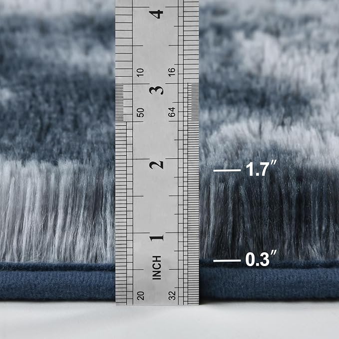 Deerhoo Large Shag Area Rugs 9 x 12, Tie-Dyed Plush Fuzzy Rugs - Image 2