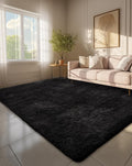 Ophanie 6x9 Black Rugs for Living Room, LargeFluffy Shag Fuzzy Plush Soft by Ophanie