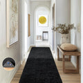 Ophanie Runner Rug for Hallway, 2x6 Bedroom Black Runner Rugs, Non Slip Fluffy by Ophanie