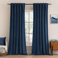 MIULEE Navy Blue Velvet Curtains 52x96 inches Luxury Blackout Curtains | by MIULEE