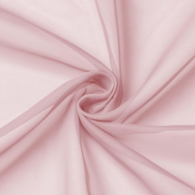 Extra Long Blush Sheer Curtains - Image 9