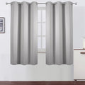 LEMOMO Light Grey Blackout Curtains 34 x 63 Inch Length/Set of 2 Curtain by Lemomo