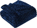 Blue Throw Blanket 60"×80" inches Gifts by Puncuntex
