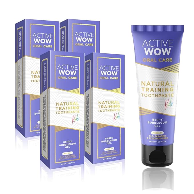 Active Wow Formula Kids Toothpaste - Berry Bubblegum (4 Pack)