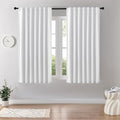 Joydeco Faux Linen Blackout Curtains by JOYDECO
