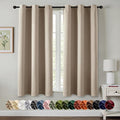 MIULEE Taupe Blackout Curtains for Bedroom Living Room 63 Inches Long 2 Panels by MIULEE