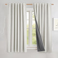 NICETOWN 100% Black Out Curtains 63 inch Long 2 Panels, Thermal Insulated Short by NICETOWN