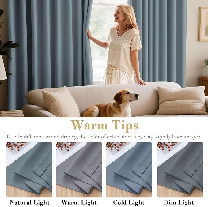 H.VERSAILTEX Premium Blackout Thermal Insulated Room Darkening Curtains - Image 5