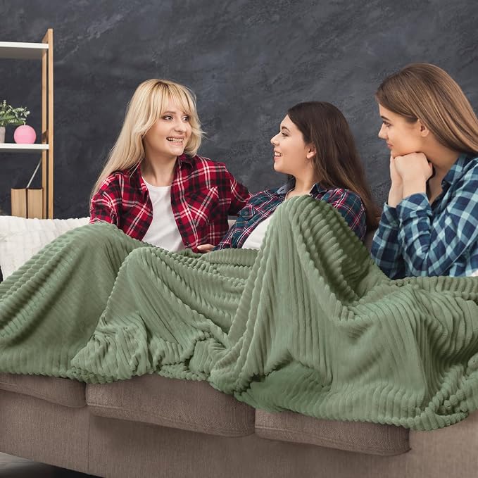 Buryeah 24 Pcs Flannel Throw Blanket Bulk 50 x 60 in Sleepover Blanket Outdoor - Image 5