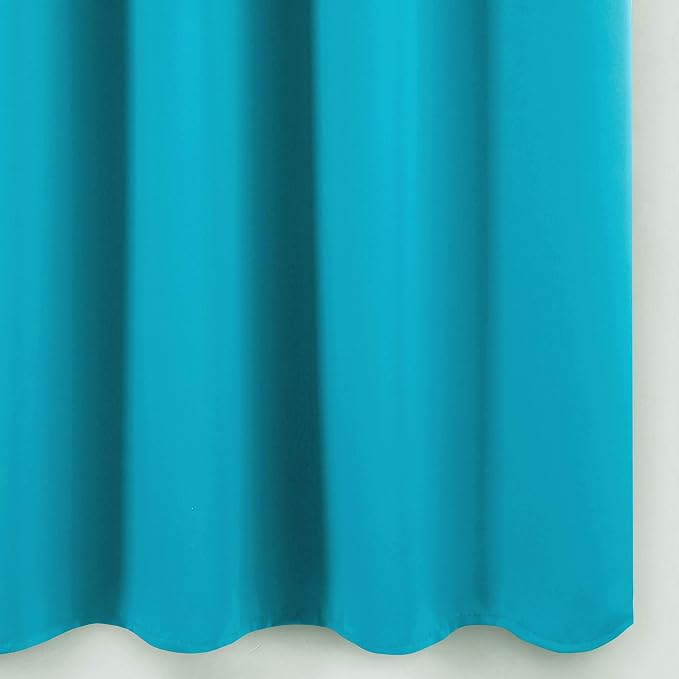 Turquoise Thermal Blackout Curtains/52 x 72 Inch/Set of 2 Panels Room Darkening - Image 9