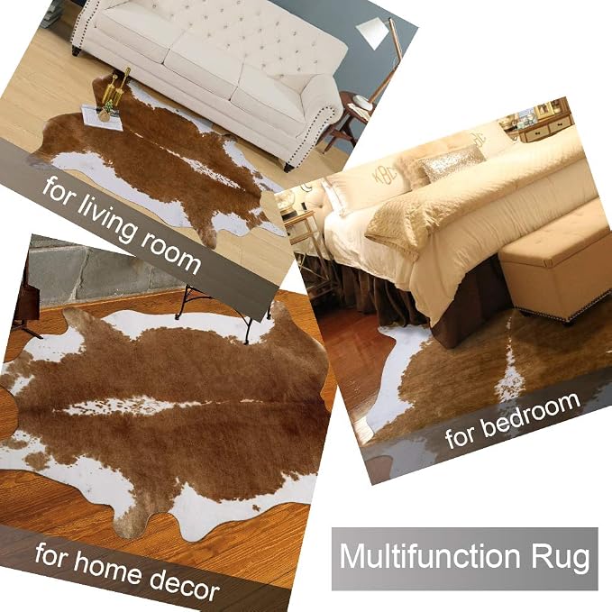 AROGAN 8x10 Faux Cowhide Area Rugs - Image 5