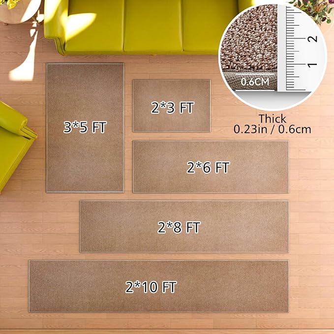 AREDO Door mat with Non Slip Rubber Backing, Washable Soft Floor Carpet - Image 2
