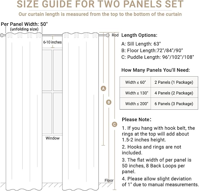 Faux Linen Total Blackout Curtain - Image 8