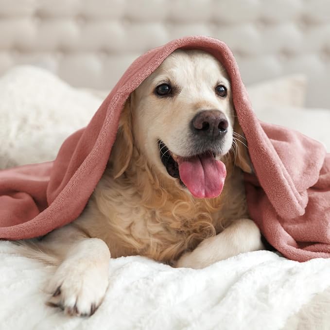 BEDELITE Fleece Blanket Dusty Pink Throw Blankets - Image 7