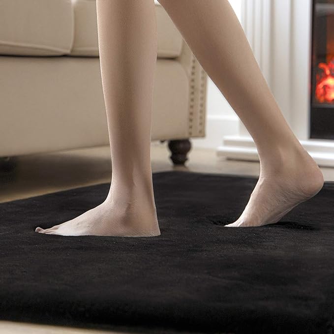 Ashler HOME DECO Ultra Soft Faux Rabbit Fur Chair Couch Cover Area Rug - Image 4