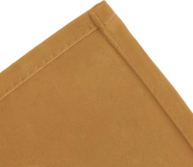Mustard Yellow Blackout Curtains 52 x 63 Inch Length/Set of 2 Curtain - Image 7
